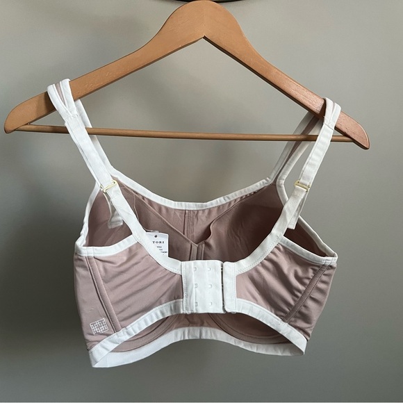 Natori Cream Sports Bra Full Coverage Intimates - Picture 1 of 8